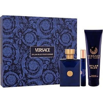 Versace Pour Homme Dylan Blue EDT 100 ml + EDT 10 ml + sprchový gél 150 ml darčeková sada