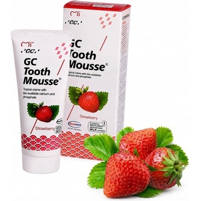 GC Tooth Mousse jahodová zubná pasta tekutá zubná sklovina 35 ml