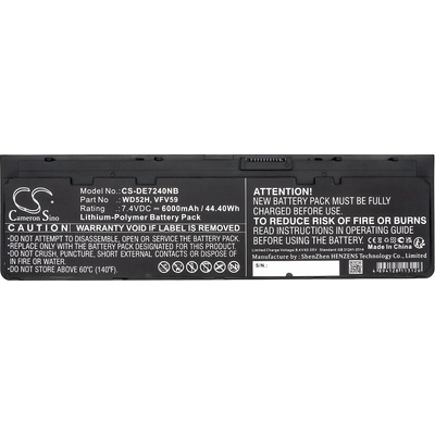 Cameron Sino Батерия за лаптоп DELL Latitude E7240 E7250, Latitude 12 7000, 0J31N7 LiPo 7.4V 6000 mAh CAMERON SINO (CS-DE7240NB)