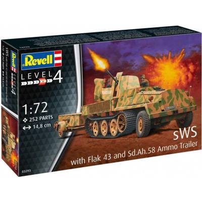 Revell sWS w/ FlaK 43 and Sd.Ah.58 Ammo Trailer 1:72