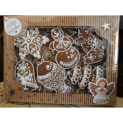 Meduňka pekařství perníkářství Dárková kazeta vánočního perníku 160 g – Zboží Dáma