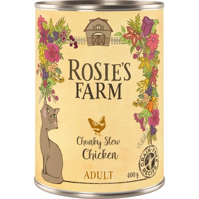 Rosie's Farm 6х400г Adult Rosie's Farm, консервирана храна за котки - пиле