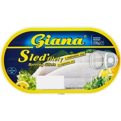 Giana Filety zo sleďa v rastlinnom oleji 170 g