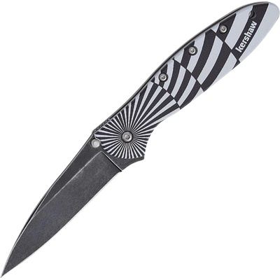 Kershaw LEEK ALUM SWIRL/BW 14C28N, Aluminum, Linerlock K-1660SWIRL