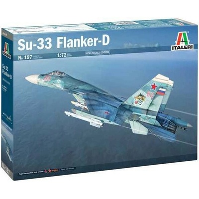 ITALERI Model Kit letadlo 0197 SUKHOI SU-27 D "SEA FLANKER" 1:72