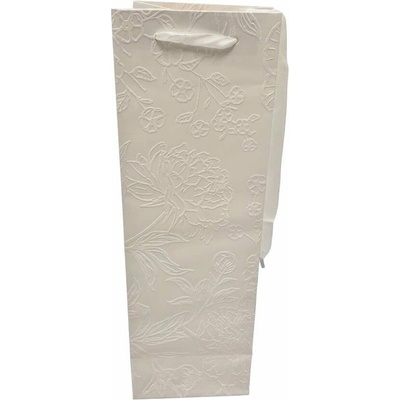 Darčeková taška 37x12x10cm Subtle line biela 256923