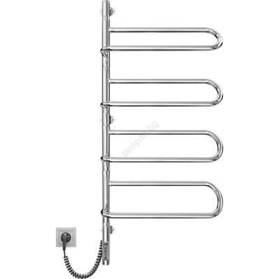 Mario Radiators Електрически въртящ се сушилник за кърпи ELECTRA 120W/230V 102, 5x47, 5 cm неръждаема стомана/хром ляв (MR0061)
