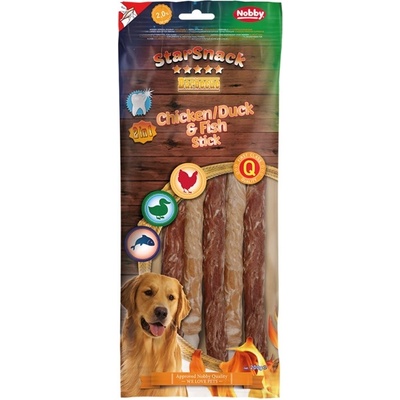 Nobby StarSnack BBQ Chicken Duck Fish Stick pamlsky 200 g