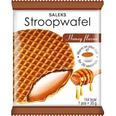 Saleks stroopwafel honey flavor 33 g