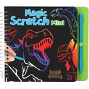 Škrabací mini zošit Dino World, So škrabátkom