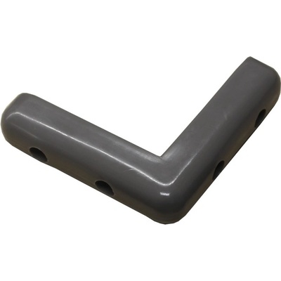 Rohový nárazník Trolley – PVC, šedá, 100×100×21 mm