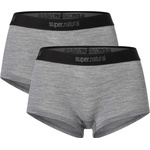 super. natural Дамско бельо super. natural Women's Tundra 175 Hipster 2 Pack Briefs - Cashmere Grey Melange / Cashmere Grey Melange - размер XS (114-2944-0311)