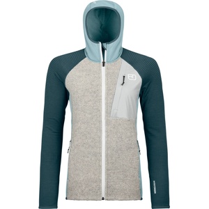 Ortovox Дамско вълнено яке Ortovox Women's Fleece Grid Plus Classic Knit Hoody Fleece jacket - Glacier Grey (105-4930-0512)