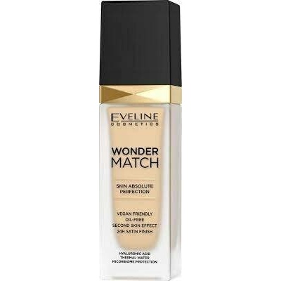 Eveline Cosmetics Wonder Match dlouhotrvající tekutý make-up s kyselinou hyaluronovou 16 Light Beige 30 ml