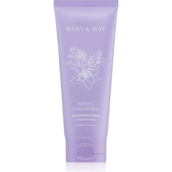 Mary & May White Collagen Cleansing Foam почистваща пяна-крем с ниацинамид 150ml