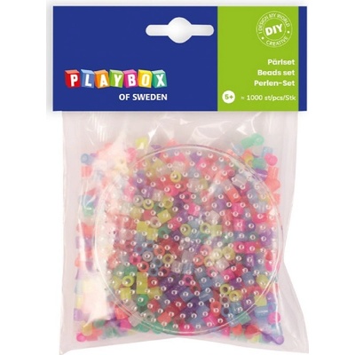Playbox Zažehlovací korálky malá sada - Kolečko 1000ks