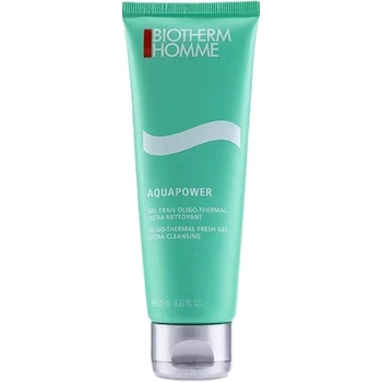 Biotherm Homme Aquapower Oligo-Thermal Fresh Gel почистващ гел за лице за мъже 125 мл