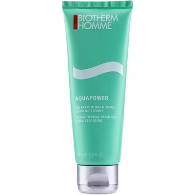 Biotherm Homme Aquapower Oligo-Thermal Fresh Gel почистващ гел за лице за мъже 125 мл