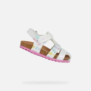 Geox Бели детски сандали Geox Sandal Chalki Geox | Mnogotsveten | Момичешки | 24