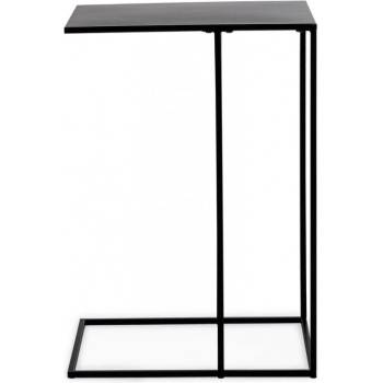 Bizzotto Помощна маса Alrik, 40x30 см, черна (0721863)