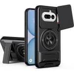 Nothing Магнитен Калъф за Nothing Phone (4a) с Пръстен и Капаче за Камера - PC+TPU, 360° стойка, 5 цвята