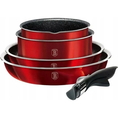 BerlingerHaus Sada hrnců Click & Cook z hliníku 9 ks