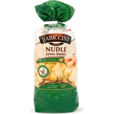Babiččiny nudle 4x válcované – extra široké 330 g