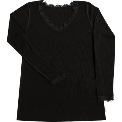 Joha Дамско мериносово термобельо Joha Women's Blouse I L/S 70/30 Merino base layer - Black - размер XXL (115-1438-0116)