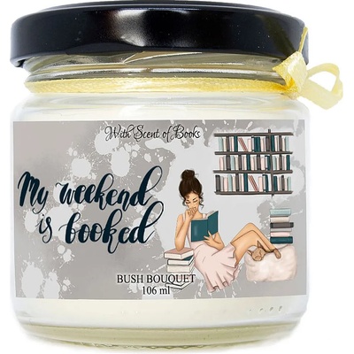 With Scent of Books Ароматна свещ - My weekend is booked, 106 ml (MWIBSC106)