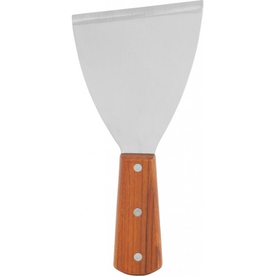 Špachtle s dřevěnou rukojeti, 230x80 mm | TECHNICA, Pizza Line inox;hnědá
