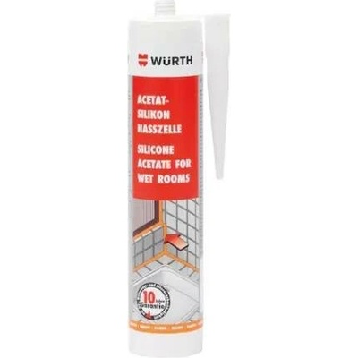 WURTH Silikon Acetát pro koupelny bílý 310ml