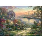 Schmidt Spiele - Puzzle Thomas Kinkade: New England Harbor, USA - 1 000 piese