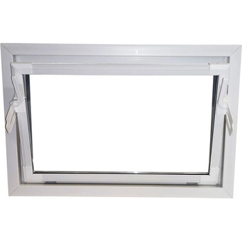 ACO pivničné celoplastové okno s IZO sklom 80x60 cm biele