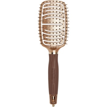 Olivia Garden Expert Care Flex Brush Nylon Bristles Gold & Brown