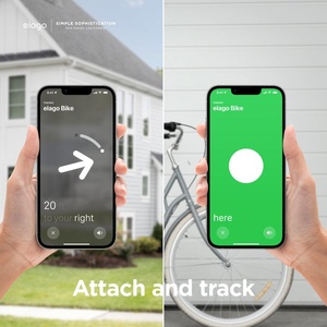 elago 2 броя силиконови калъфи с лепяща основа за Apple AirTag - Elago AirTag Silicone Sticker Pads (червен) (EATPAD-RD-2P)