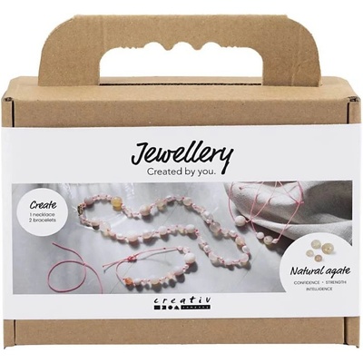 Creative Mini Craft Kit Jewellery Necklace And Bracelet Pink (977798)