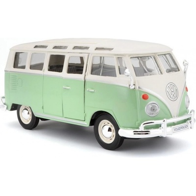 Maisto Volkswagen Van Sambazeleno/krémová 1:25