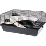INTER-ZOO Pet Products Клетка за гризачи REX I + WOOD 58 x 38 x 29 см ЧЕРНА
