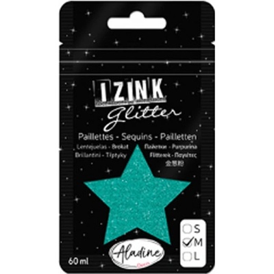 Izink Glitter třpytky 60 ml tyrkysová