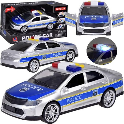 Joko Policejní auto se zvuky a světly Modro-stříbrná