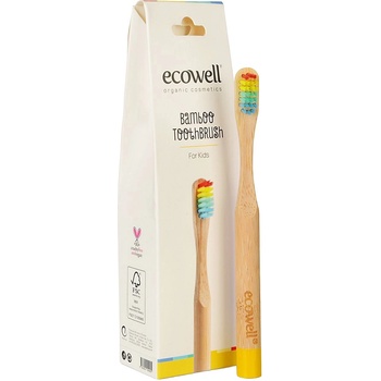 Ecowell Детска бамбукова четка за зъби Ecowell (K-ECO-4955)