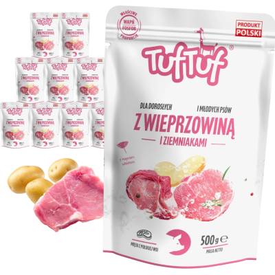 Tuf Tuf mleté vepřové s bramborami 10 x 500 g