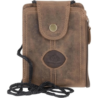 GreenBurry Leather belt bag/neck Pouch "Vintage"