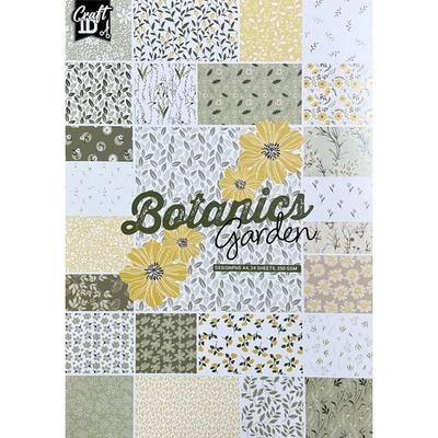 Creative Craft Group Sada oboustranných papírů Botanics Garden 250 g/m2 24 ks A4