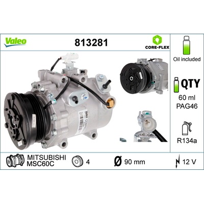 Kompresor klimatizace VALEO 813281