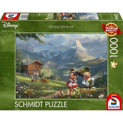 SCHMIDT Mickey & Minnie v Alpách 1000 dielov