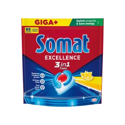 HENKEL drogerie Somat EXC 3в1 (88 бр. /опаковка) GIGA+ Лимон