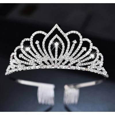 Naishide Jewelry slavnostní korunka do vlasů sTAR stříbrná