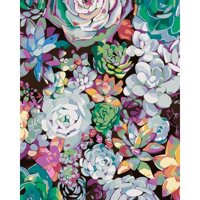 ZUTY Malování podle čísel KVĚTINOVÝ OBRÁZEK 40 x 50 cm – Zboží Mobilmania