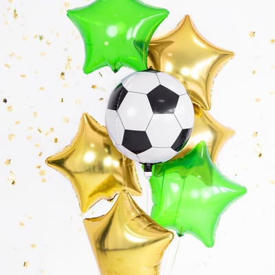 PartyDeco Fotbalový míč 40 cm fóliový balónek